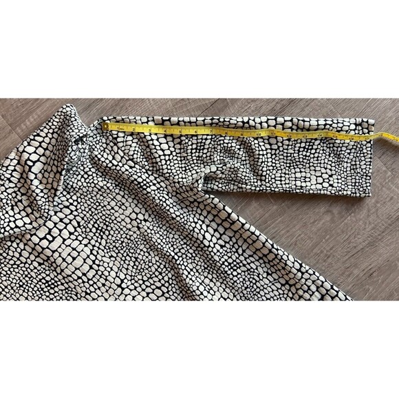 TYLER BOE Sz S Mosaic Print Pleated 3/4 Sleeve Pocket Cowl Neck Sweater Dress - Picture 5 of 8